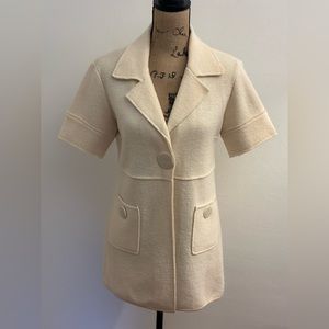 Mac & Jac Boiled Wool Short Sleeve Jacket